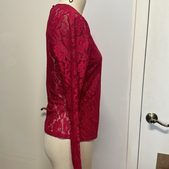 ✨👏😍Cami NYC lace long sleeve top in pink ✨✨✨✨✨ - Picture 4 of 8